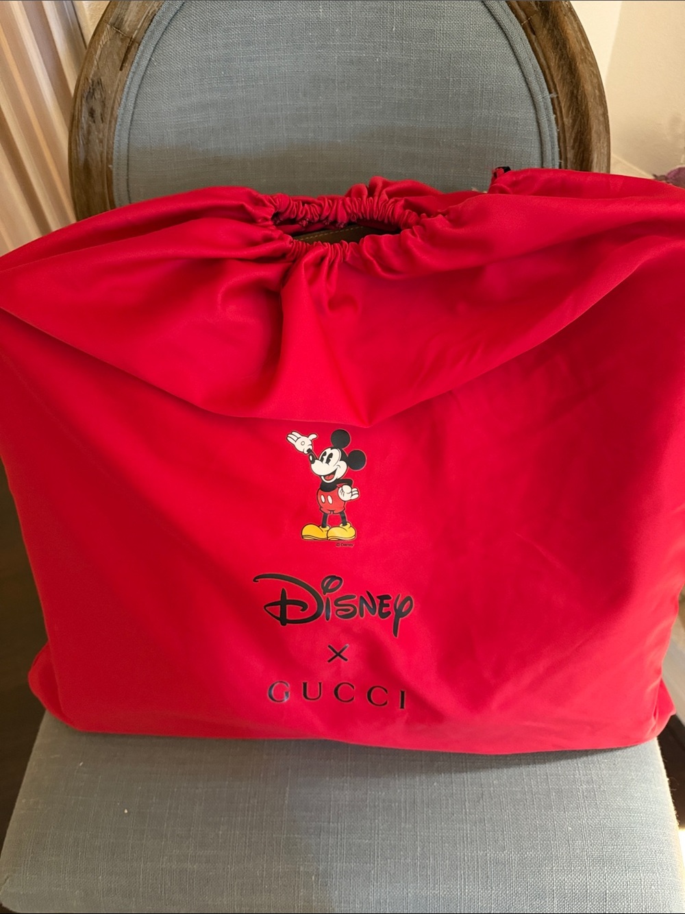Gucci X Disney Brown and Tan Mickey Mouse Tote with Wrist Pouch - Picture 9 of 16